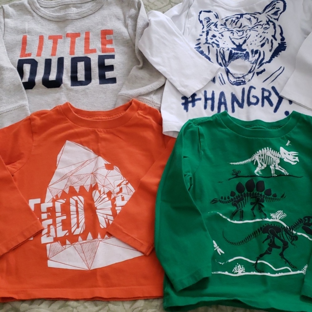 Lot of 4 children's place shirts